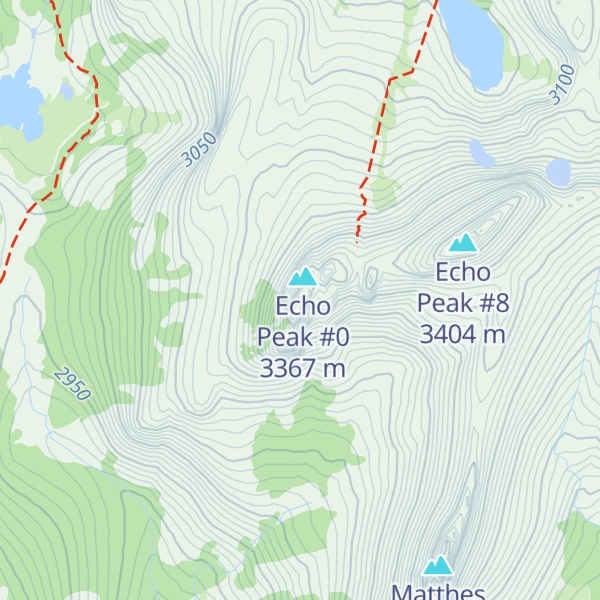 Map of Echo Peak #2.5