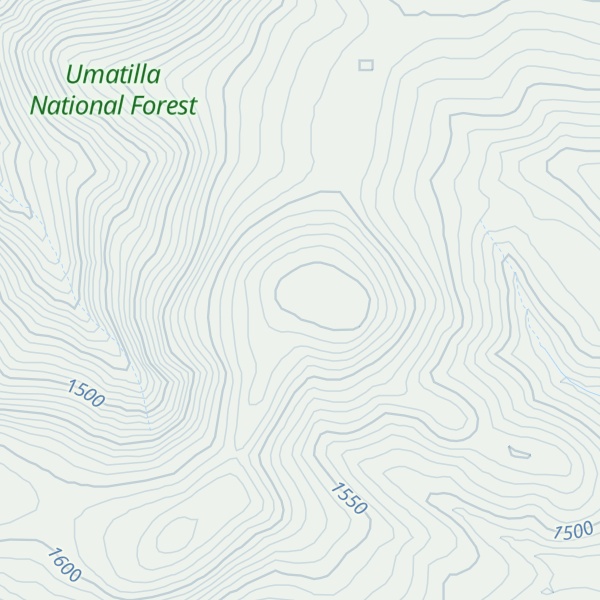 Map of Copple Butte