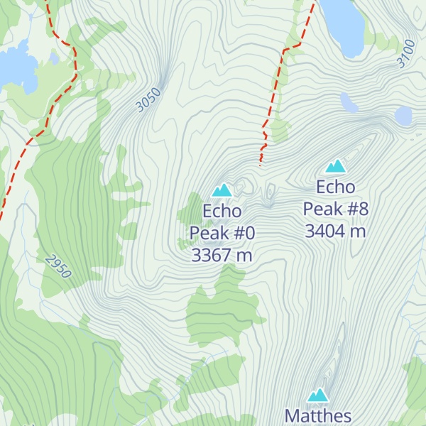 Map of Echo Peak #3