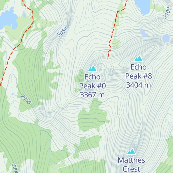 Map of Echo Peak #4