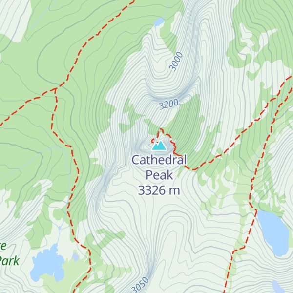 Map of Eichorn Pinnacle