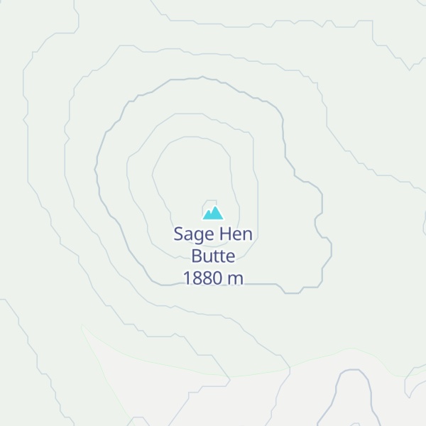 Map of Sage Hen Butte