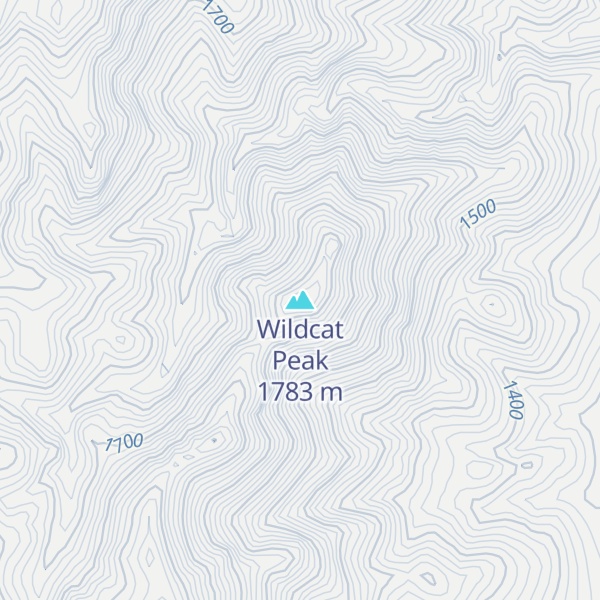 Map of Wildcat Peak