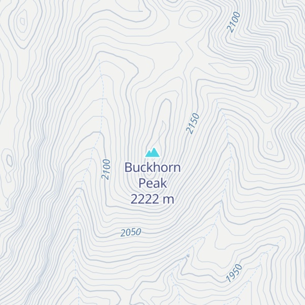 Map of Buckhorn Peak