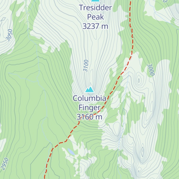 Map of Columbia Finger