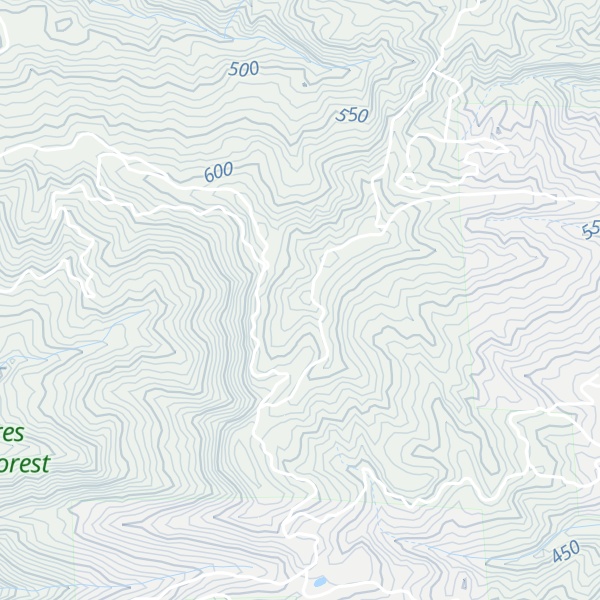 Map of La Granada Mountain