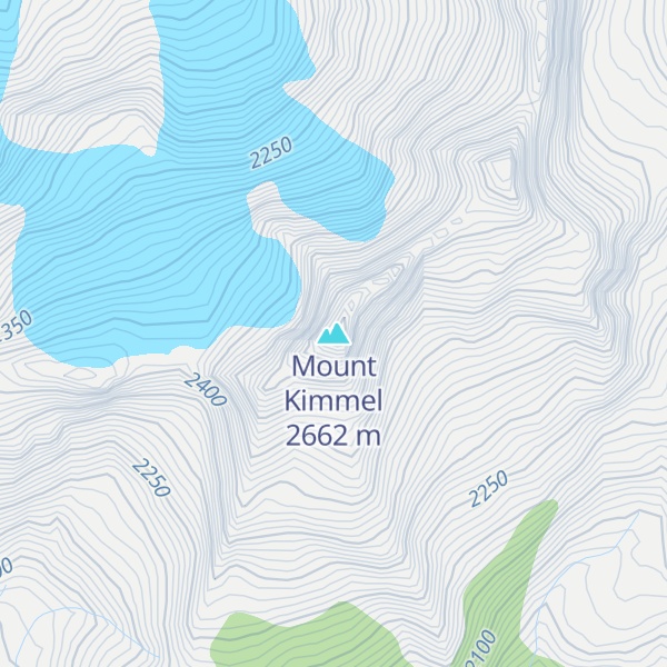 Map of Mount Kimmel