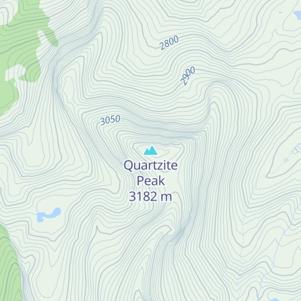 Map of Quartzite Peak