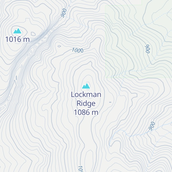 Map of Lockman Ridge