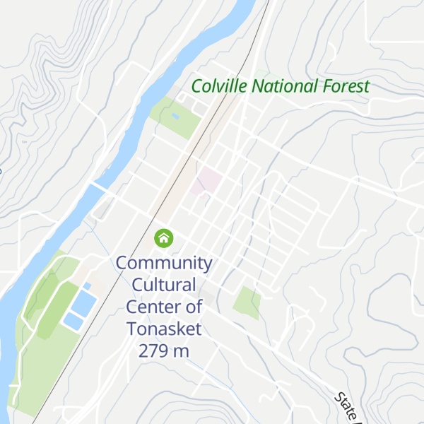 Map of Tonasket Visitor & Business Resource Center