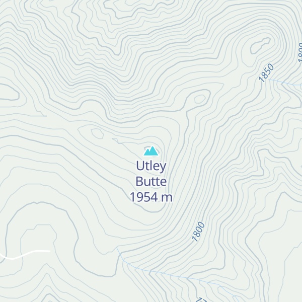 Map of Utley Butte