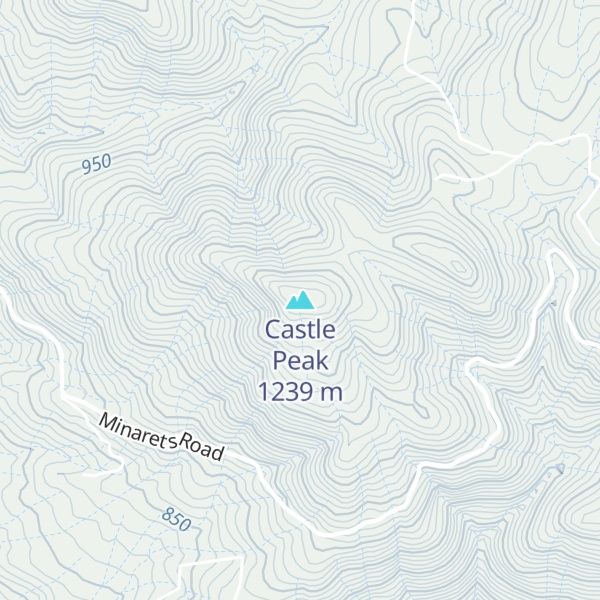 Map of Castle Peak