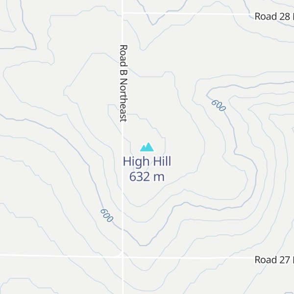 Map of High Hill