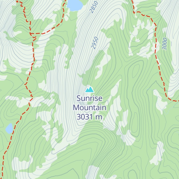 Map of Sunrise Mountain
