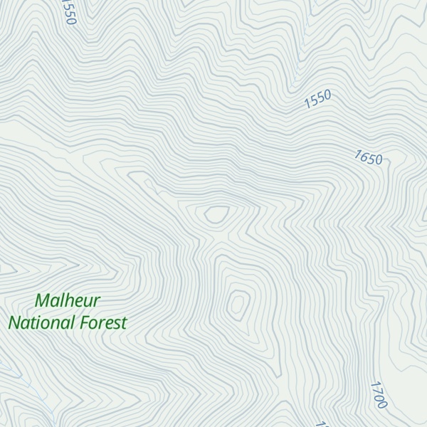 Map of Little Aldrich Mountain
