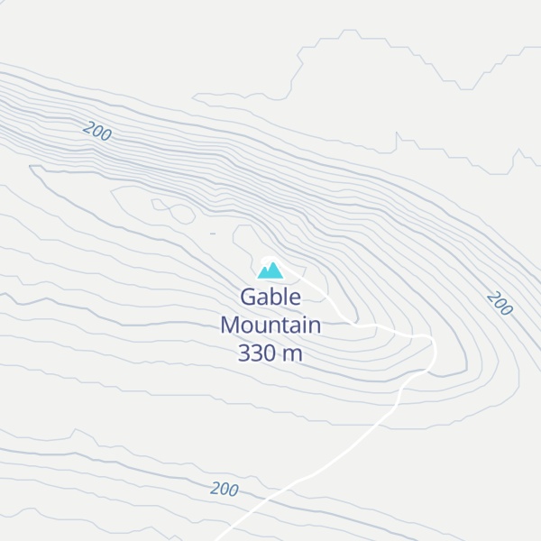 Map of Gable Mountain