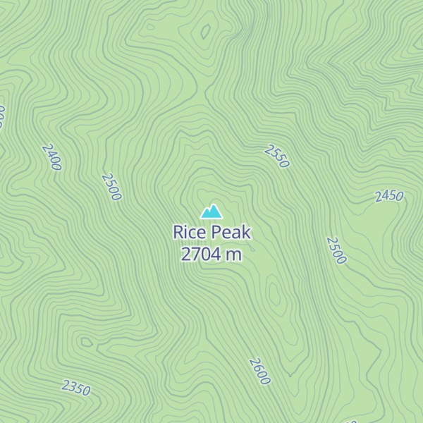 Map of Rice Peak