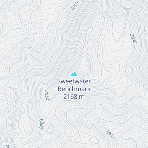 Map of Sweetwater Benchmark