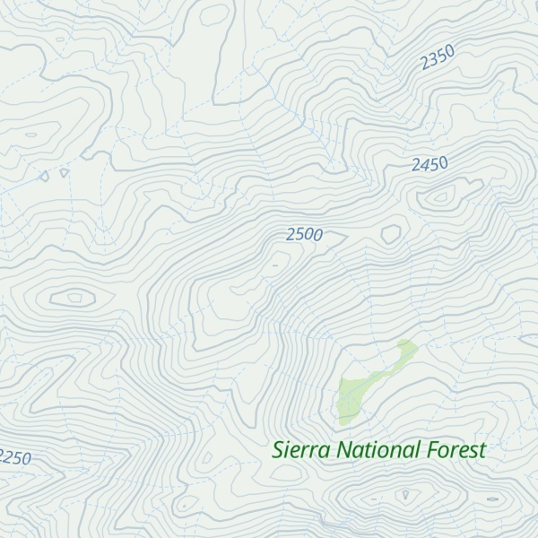 Map of Little Shuteye Peak