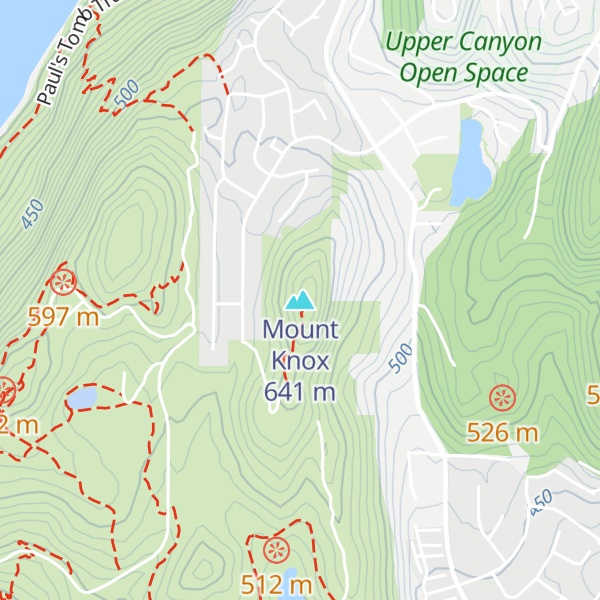 Map of Mount Knox