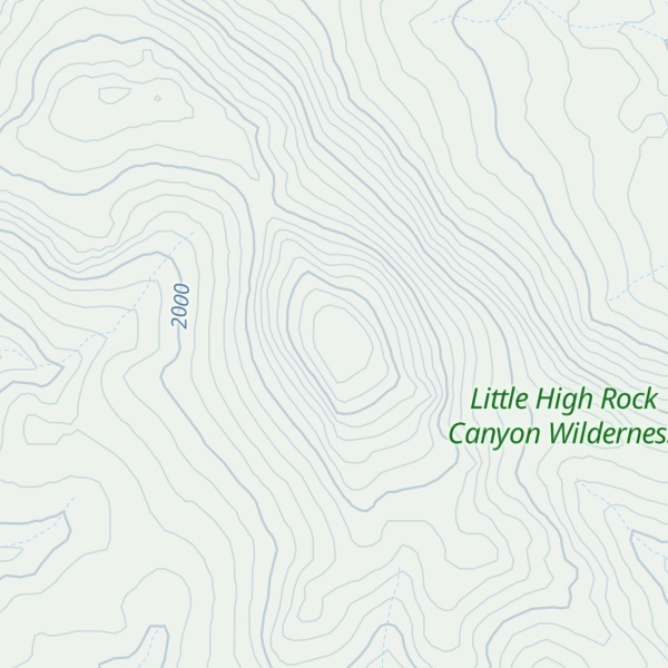 Map of Mahogany Mountain
