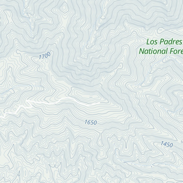 Map of Cuyama Peak