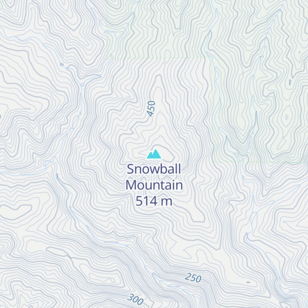 Map of Snowball Mountain
