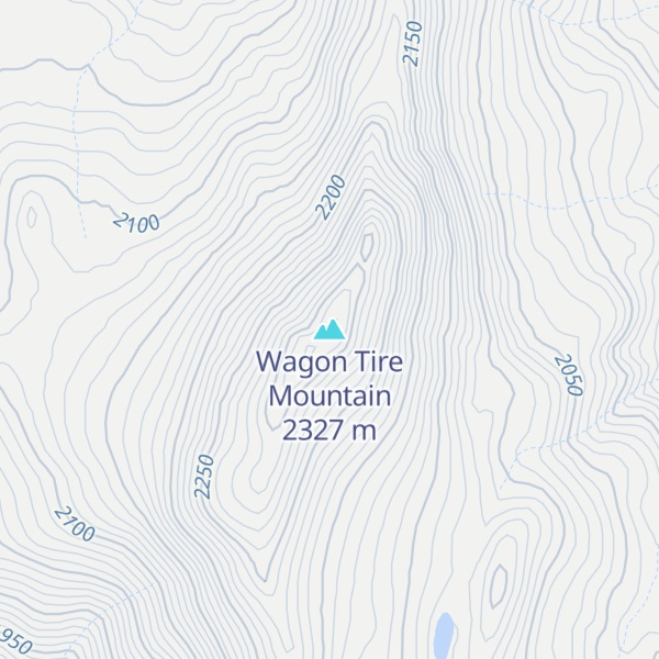 Map of Wagon Tire Mountain