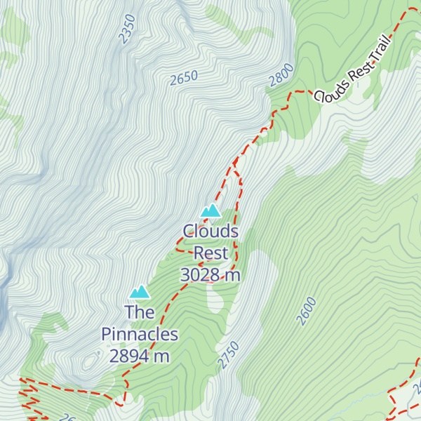 Map of Clouds Rest