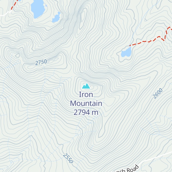 Map of Iron Mountain