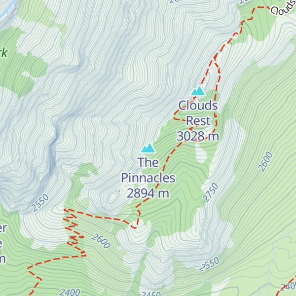 Map of The Pinnacles