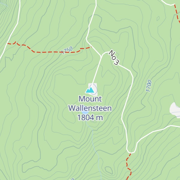 Map of Mount Wallensteen