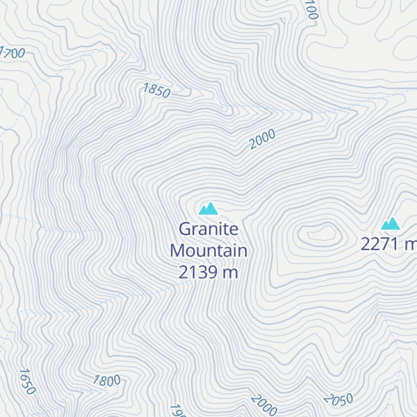 Map of Granite Mountain