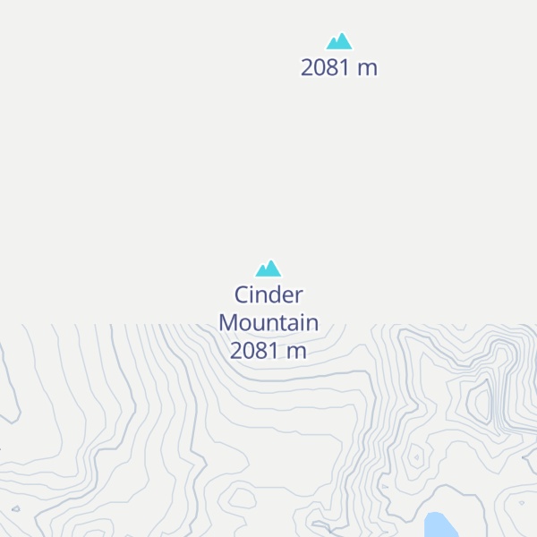 Map of Cinder Mountain