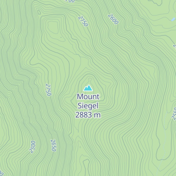 Map of Mount Siegel