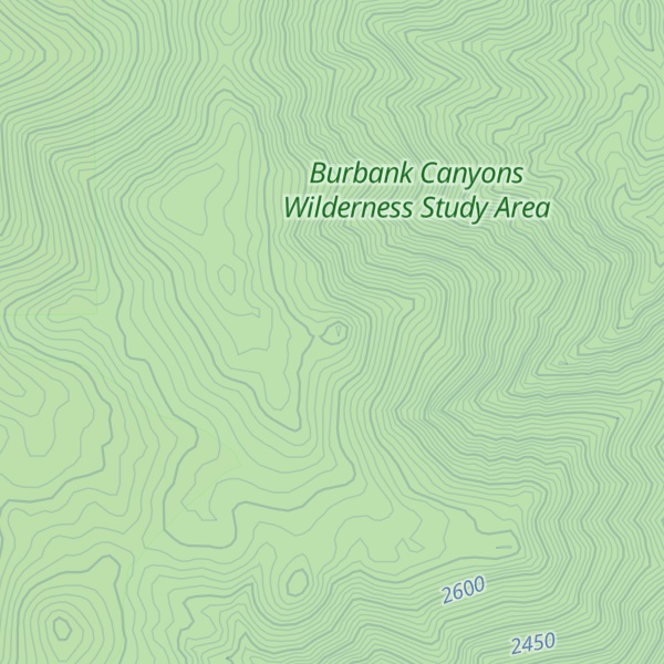 Map of Granite Peak