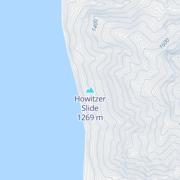 Map of Howitzer Slide