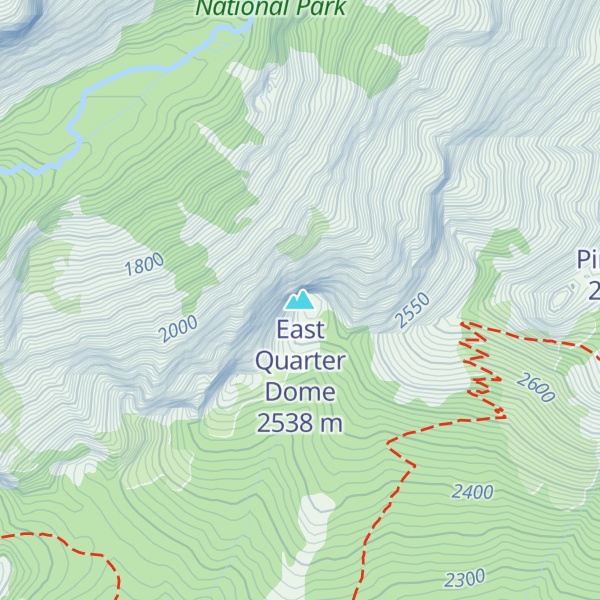 Map of East Quarter Dome