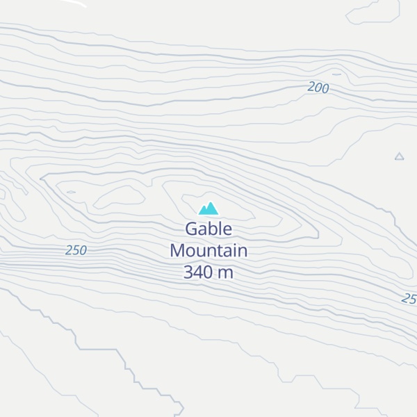Map of Gable Mountain