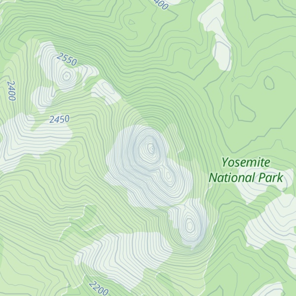 Map of Mount Starr King