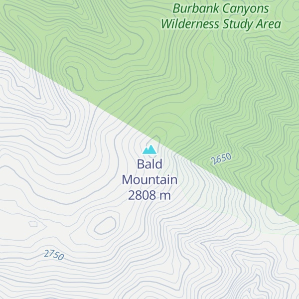 Map of Bald Mountain