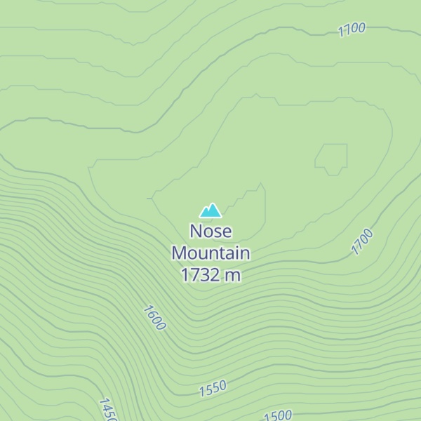 Map of Nose Mountain