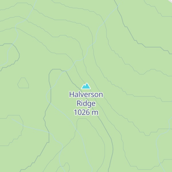 Map of Halverson Ridge