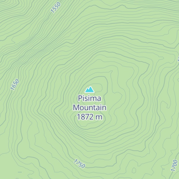 Map of Pisima Mountain