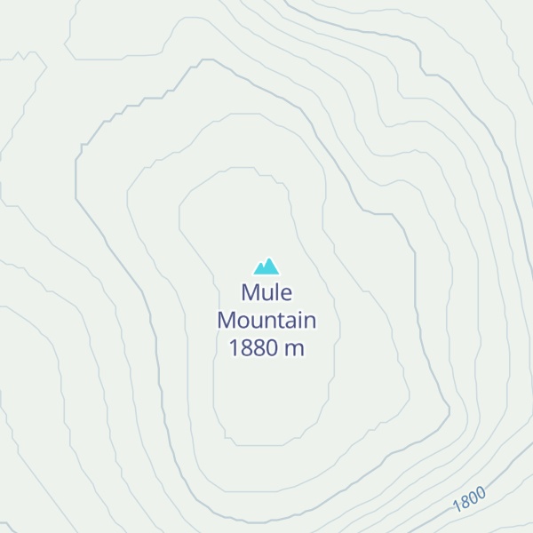 Map of Mule Mountain