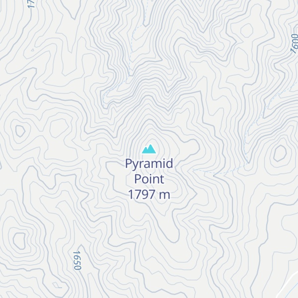 Map of Pyramid Point