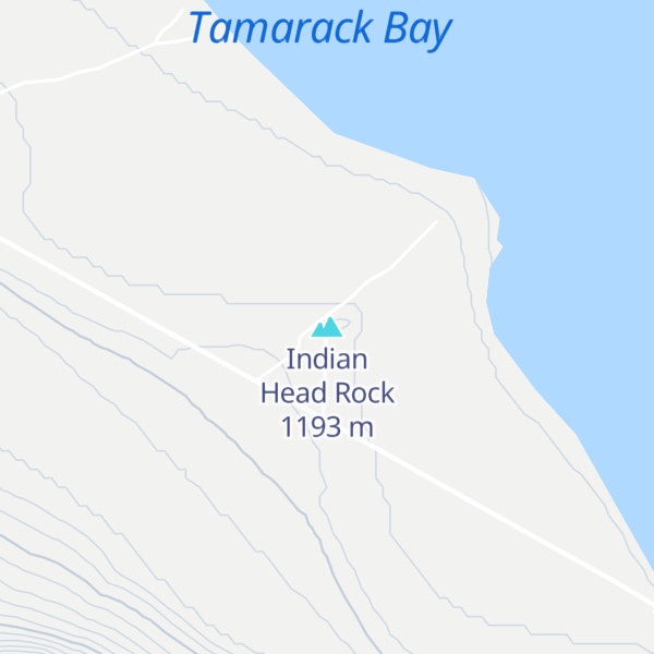 Map of Indian Head Rock