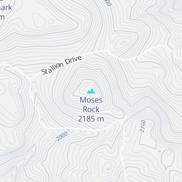 Map of Moses Rock