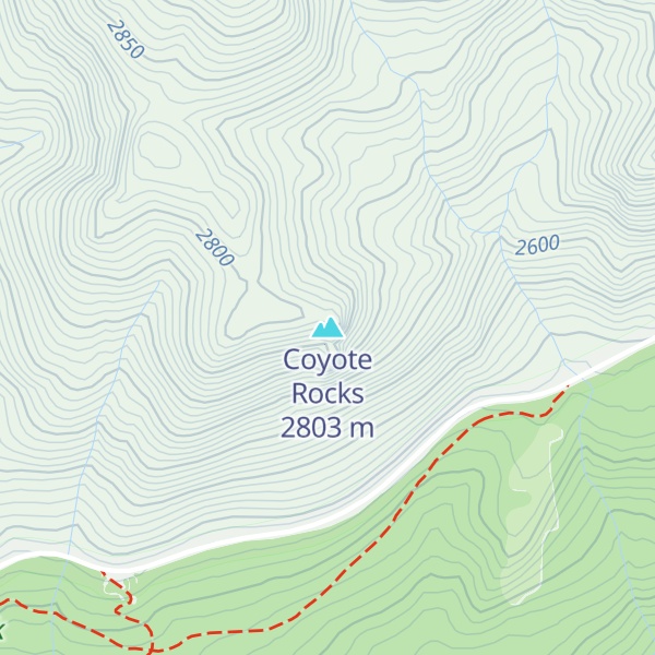 Map of Coyote Rocks