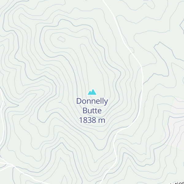 Map of Donnelly Butte